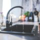 Bright Water For Plumbing And Gas - flowing water from kitchen faucet